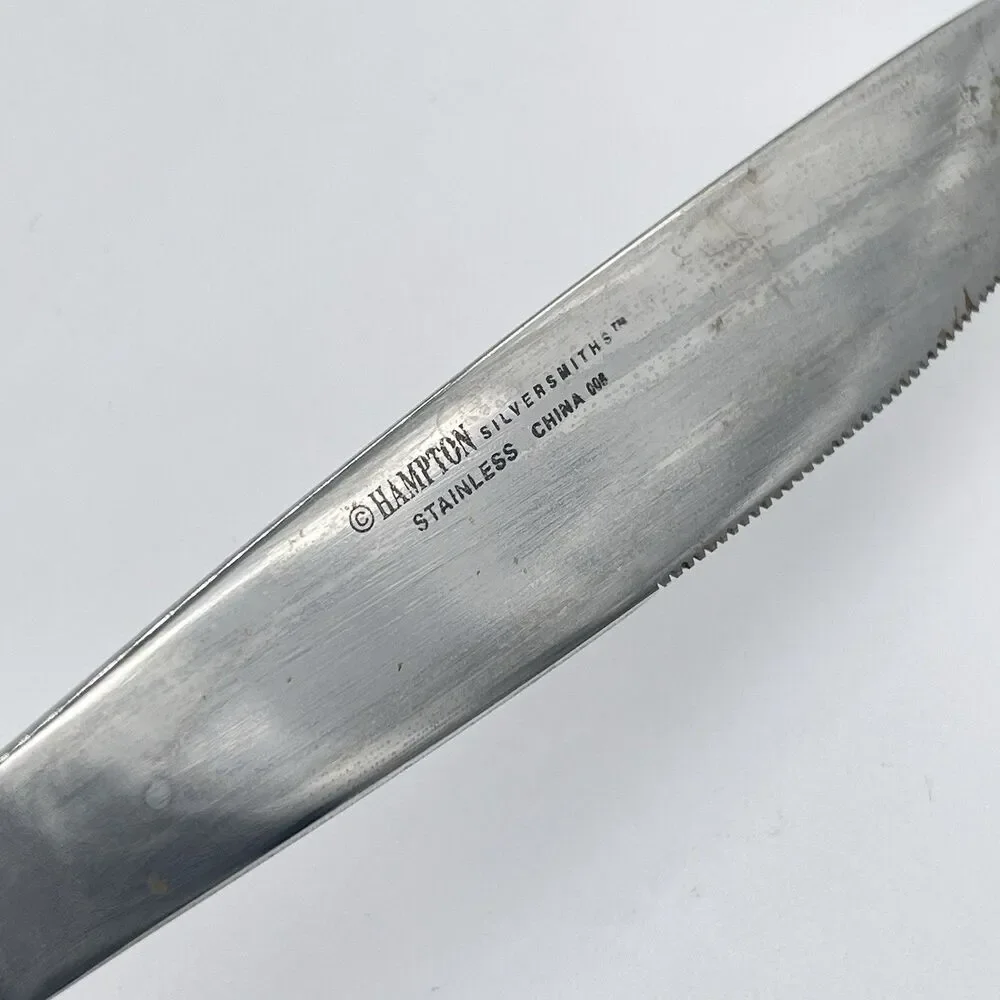 Hampton Silversmiths HSV84 Stainless Steel Dinner Knives 9 1/8